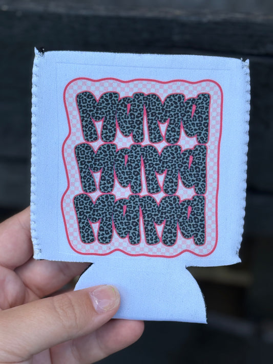Mama Cheetah Print Koozie